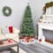 7ft. Pre-Lit Wisconsin Slim Snow Tip Pine Artificial Christmas Tree with Clear LED Lights